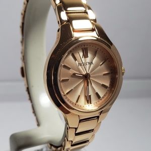Bulova Women's Rose Gold Stainless Steel Watch